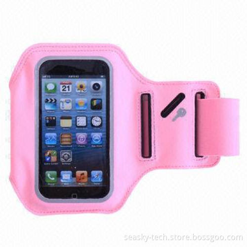 Hook-and-loop and elastic ultrathin colored armband for Samsung S4